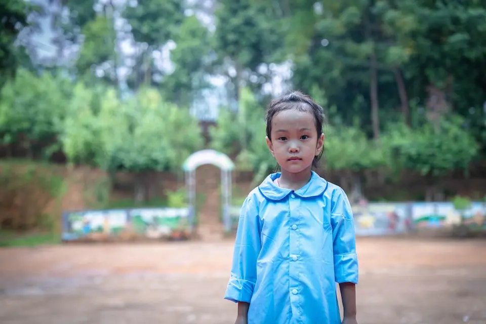 Six-year-old Hoang Ngoc Lan's parents and brothers were killed when Super Typhoon Yagi destroyed their home in Vietnam's Lao Cai province.