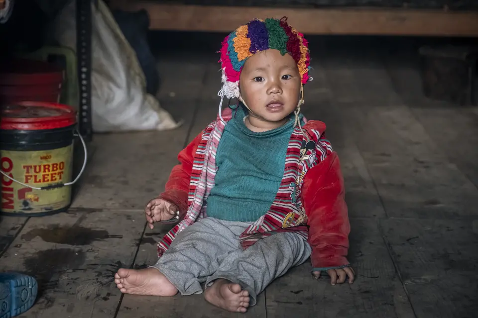 Toddler in Bhutan