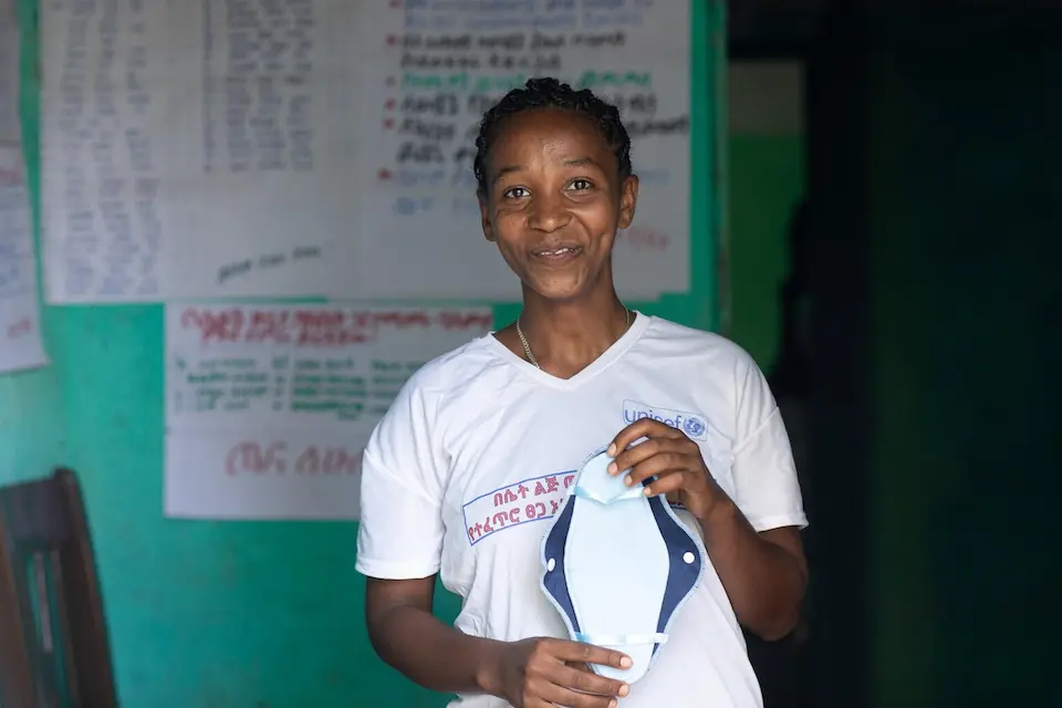 Workalem, 16, is an active member of her school's gender club in Ethiopia.