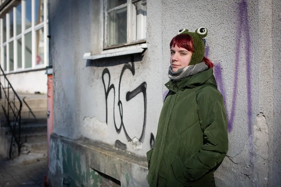 Tasya, 15, a refugee from Ukraine, in Warsaw, Poland.