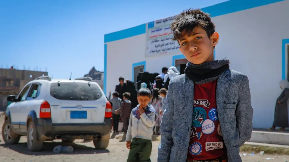 In Yemen, UNICEF-supported mobile clinics target malnourished children whose families cannot take them to health centers.