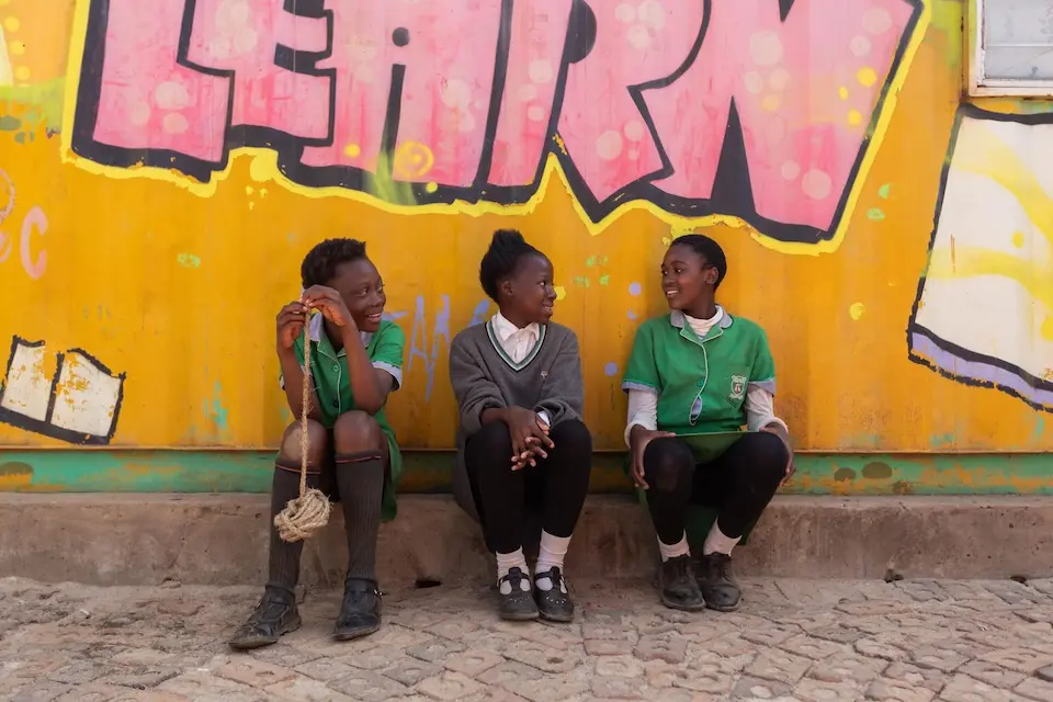 Children enjoy the protective environment of a UNICEF-supported safe park in Soweto, Johannesburg, South Africa.