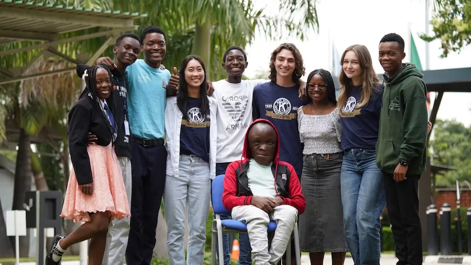 Key Club International trustees meet with young change makers supported by UNICEF Zambia.
