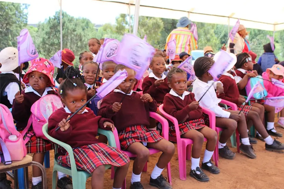 Children in Lesotho reached with measles-rubella vaccination during October 2025 campaign supported by UNICEF.