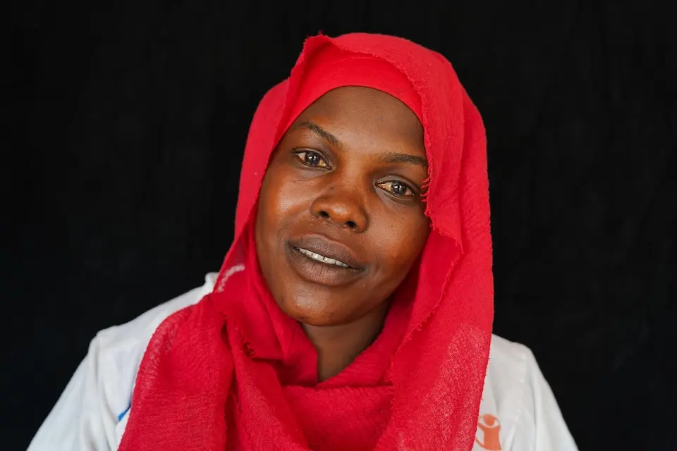 Nutritionist Fadeela provides care for children and mothers at Golo Jadeeda Health Center in Central Darfur, Sudan.
