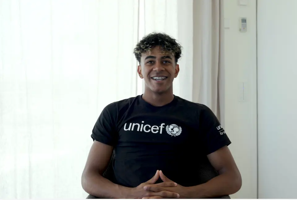 UNICEF Goodwill Ambassador Lamine Yamal