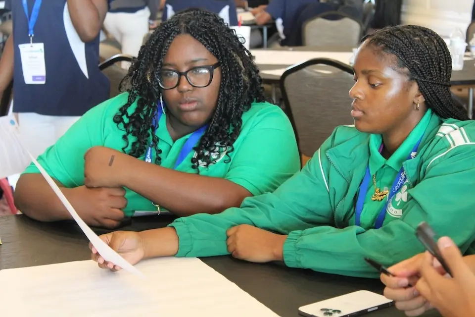 Youth advocates in Georgia participate in a child impact statement workshop organized by UNICEF USA.