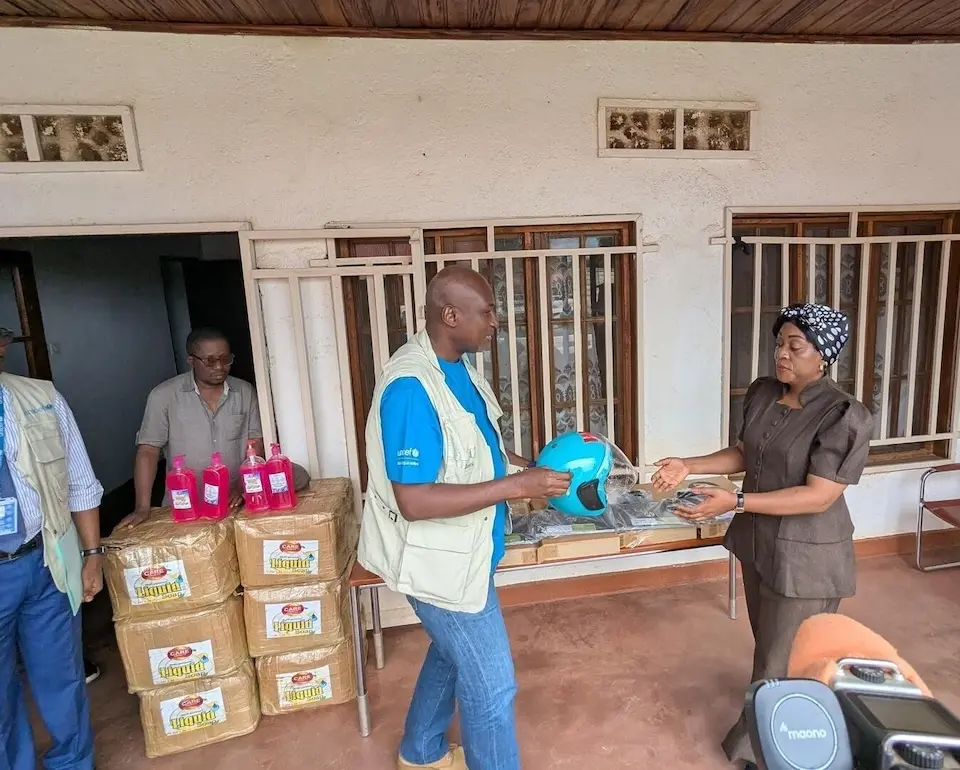 UNICEF delivers supplies to health authorities in North Kivu province, DR Congo, to support the ongoing Ebola response.