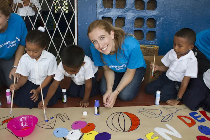 Marysia with kids