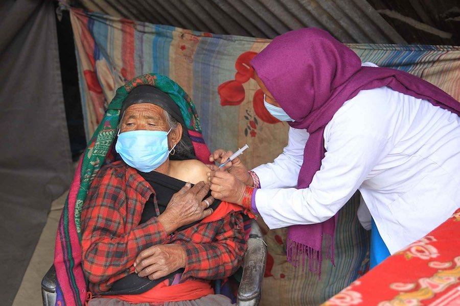 Man Getting Vaccination