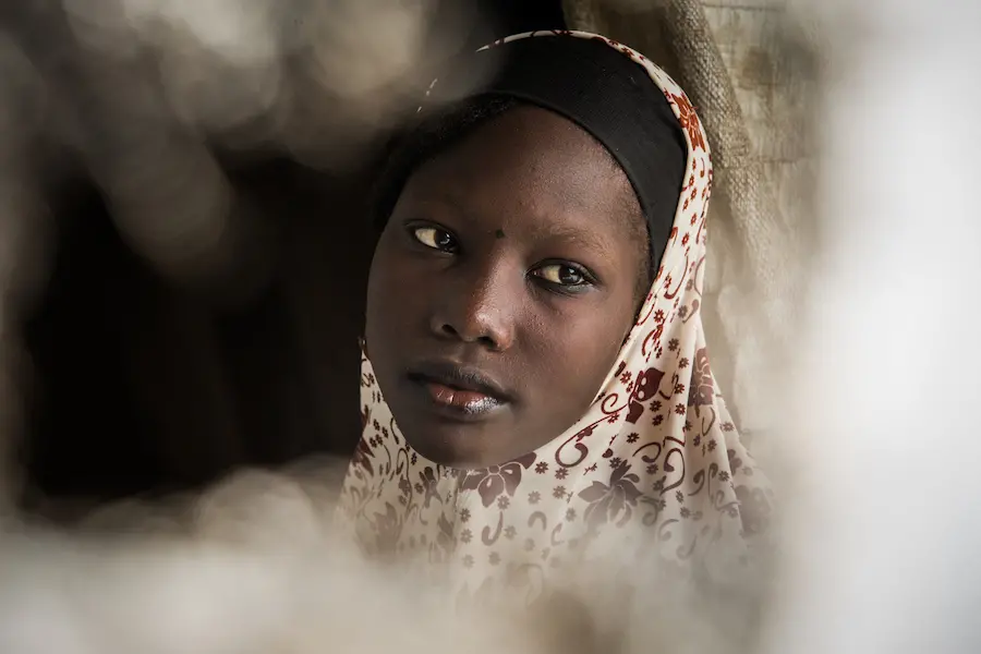 Khadija, 15, lives in the Dar es Salam refugee camp in Chad. She dreams of working in IT and new technologies. Khadija, 15, lives in the Dar es Salam refugee camp in Chad. She dreams of working in IT and new technologies.