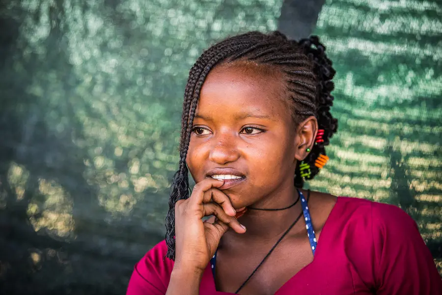Aydoudate, 15, lives in the UNICEF-supported Mangaize refugee camp in Niger. Many girls marry young in her community, but she plans to finish her education first. Aydoudate, 15, lives in the UNICEF-supported Mangaize refugee camp in Niger. Many girls marry young in her community, but she plans to finish her education first.