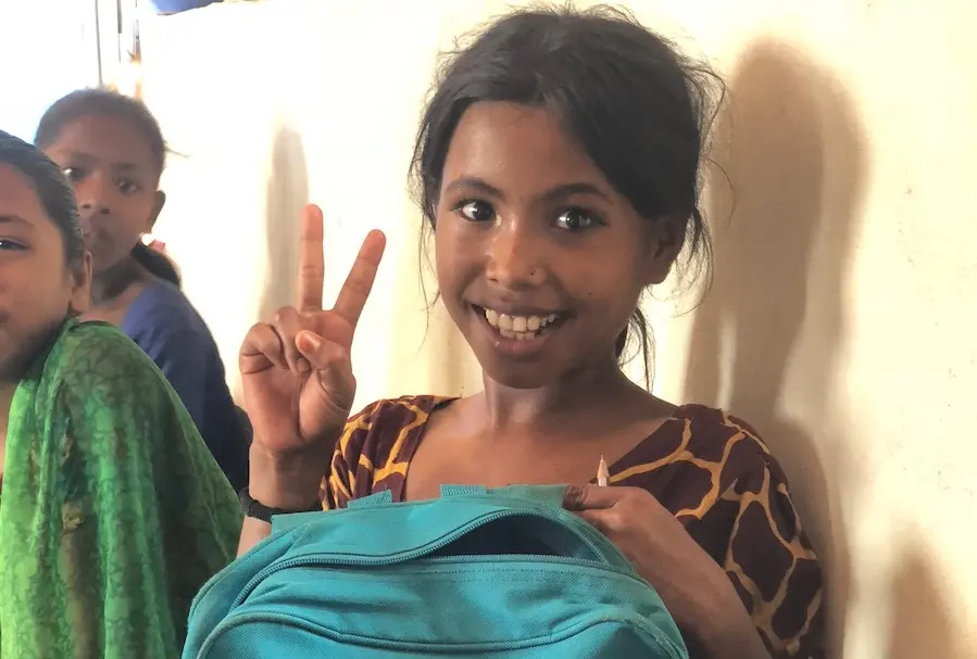 Noor lives in a Rohingya refugee camp in Cox's Bazar, Bangladesh. She wants to be a teacher. unicef, bangladesh, rohingya refugees, humanitarian relief, education, educating girls