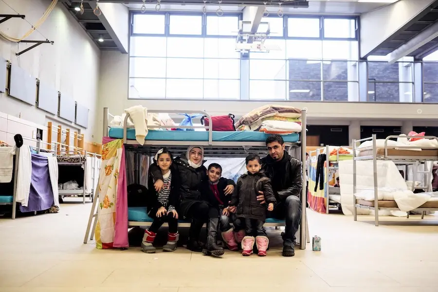 Family in a Shelter