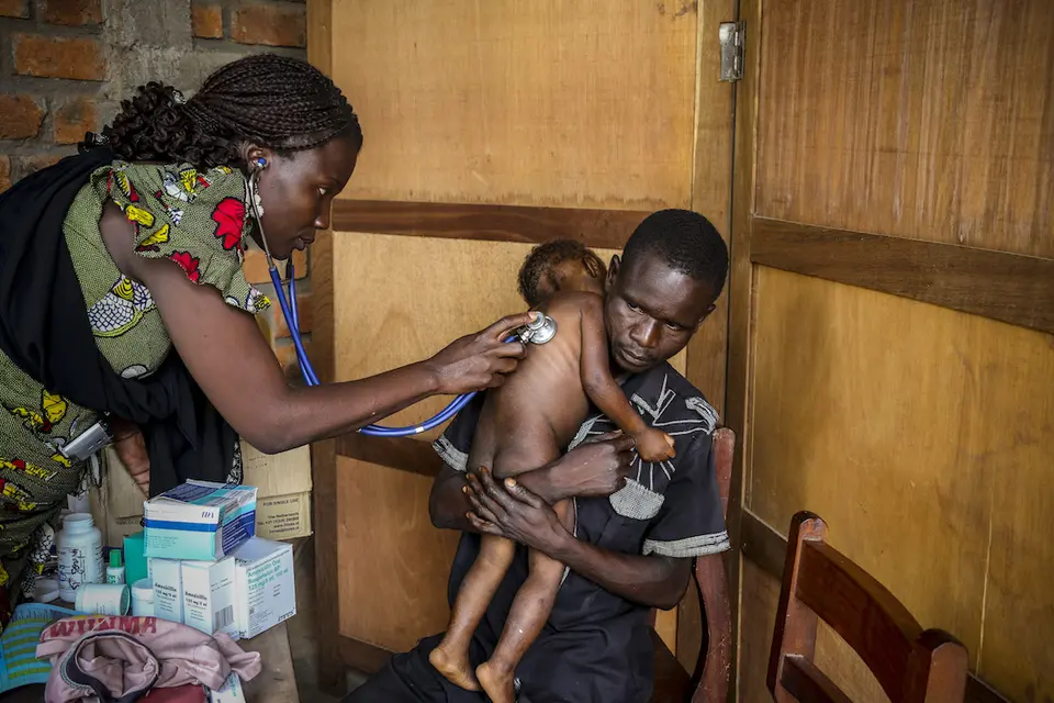 On 19 July 2018 in the Central African Republic, Pierre Mbassissi get receives a health screening at the Centre de Santé Saint Joseph, on the outskirts of Bangui. On 19 July 2018 in the Central African Republic, Pierre Mbassissi get receives a health screening at the Centre de Santé Saint Joseph, on the outskirts of Bangui.