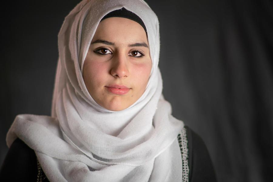 Shatha, 15, was 8 or 9 when her family left Syria and moved to Jordan's Za'atari Refugee Camp.