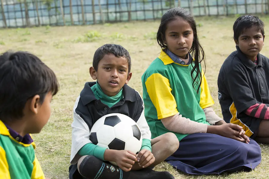 The FutbolNet programme, funded by the FC Barcelona Foundation, offers thousands of Bangladeshi students including Faisal and his friends the chance to play football The FutbolNet programme, funded by the FC Barcelona Foundation, offers thousands of Bangladeshi students including Faisal and his friends the chance to play football