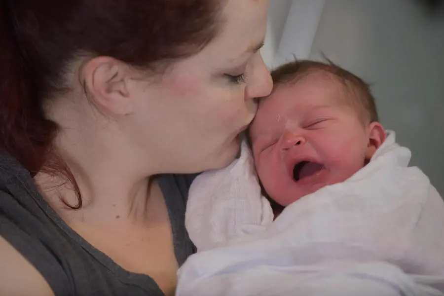 On January 1, 2019, newborn baby boy Lincoln is held in his mother Lilian's arms at the Canberra Centenary Hospital for Women and Children in Canberra, Australia. UNICEF, Australia, New's Years babies, newborns, early childhood development