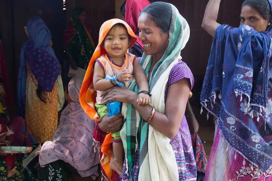 This child has received all the routine immunisation vaccination as part of the Mamta Divas program. Mamta Divas is a collaborative project between the Government of Gujarat and UNICEF objectively to reduce infant mortality as well as malnutrition among c This child has received all the routine immunisation vaccination as part of the Mamta Divas program. Mamta Divas is a collaborative project between the Government of Gujarat and UNICEF objectively to reduce infant mortality as well as malnutrition among c