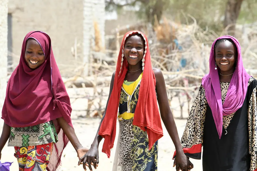 Friends in the village of Bolingo, in the center of Chad, in March 2019. Friends in the village of Bolingo, in the center of Chad, in March 2019.