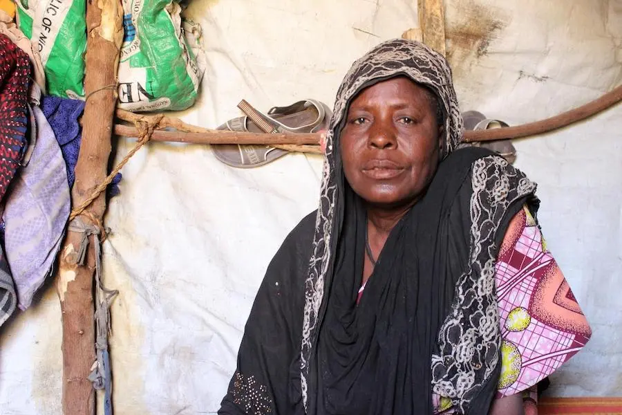 Hadiza Garba's husband was killed and three of her boys were taken when Boko Haram invaded her village in Dikwa, Nigeria. Hadiza Garba's husband was killed and three of her boys were taken when Boko Haram invaded her village in Dikwa, Nigeria.