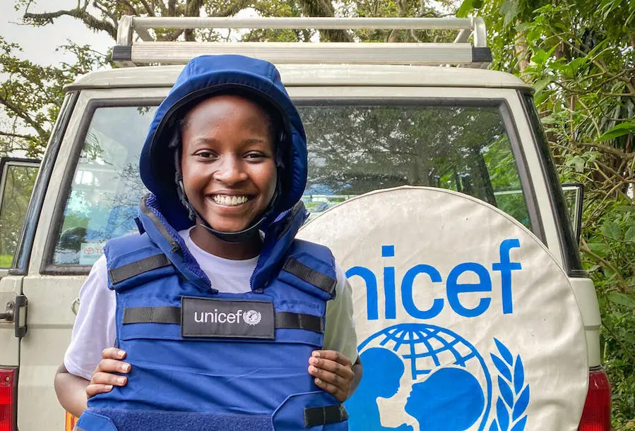 Ketsia, 16, is a UNICEF Child Reporter in Democratic Republic of the Congo. Ketsia, 16, is a UNICEF Child Reporter in Democratic Republic of the Congo.