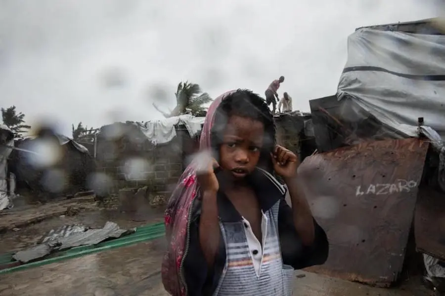 A child from the Praia Nova neighborhood in Beira, one of the areas of Sofala province, Mozambique hit hardest by Cyclone Eloise. A child from the Praia Nova neighborhood in Beira, one of the areas of Sofala province, Mozambique hit hardest by Cyclone Eloise.