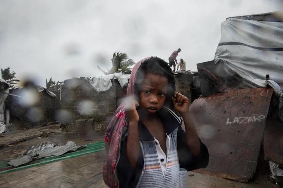  A child from the Praia Nova neighborhood in Beira, one of the areas of Sofala province, Mozambique hit hardest by Cyclone Eloise. 