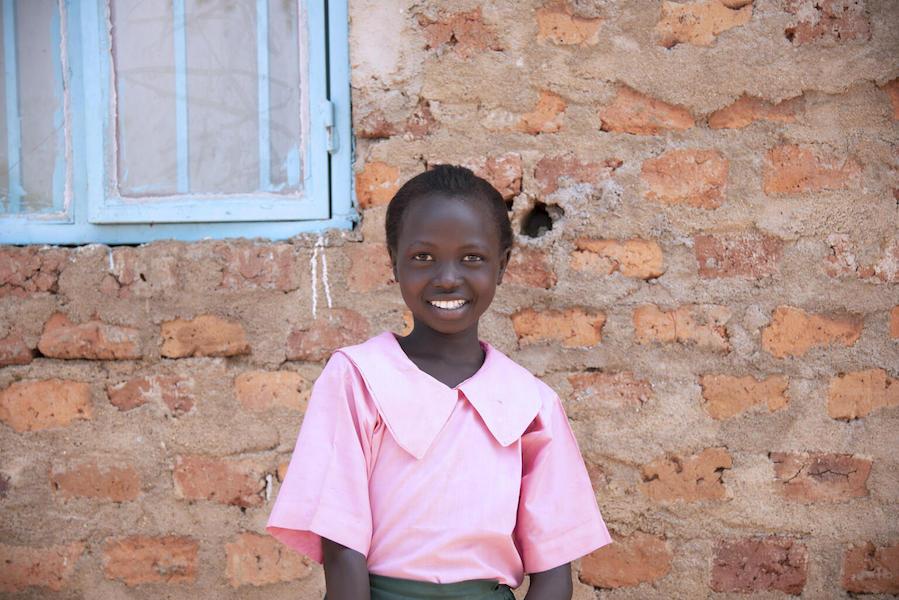 Sunday Lino, 10, is a member of the school hygiene club at Faith Ministry International Academy in Torit, South Sudan. 