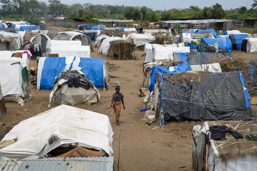 A camp near Gatumbo, Burundi, home to tens of thousands of families who were internally displaced by heavy rains and flooding. A camp near Gatumbo, Burundi, home to tens of thousands of families who were internally displaced by heavy rains and flooding.