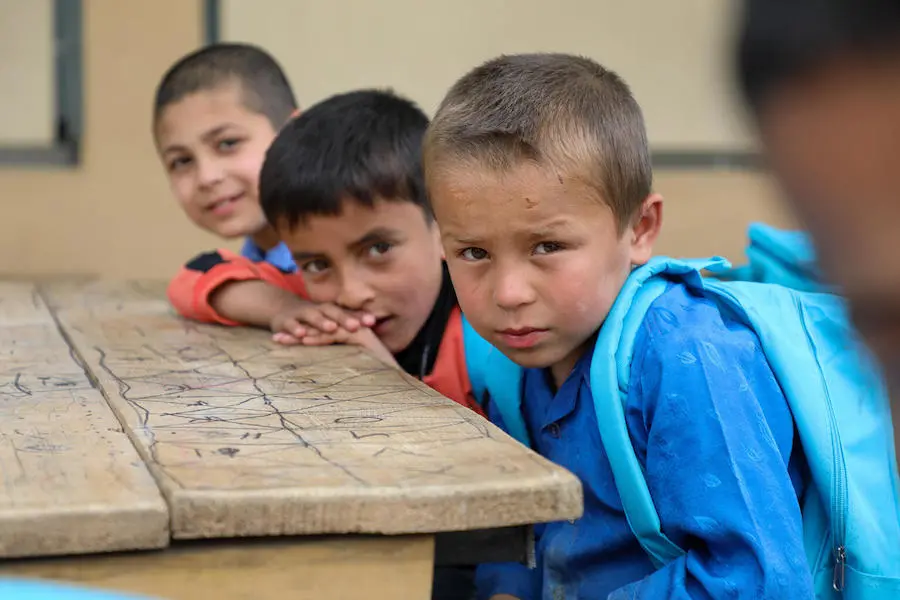 Three Boys on a Bench