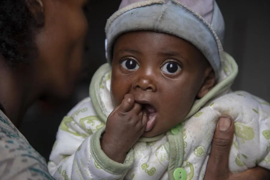 Baby with Hand in Mouth