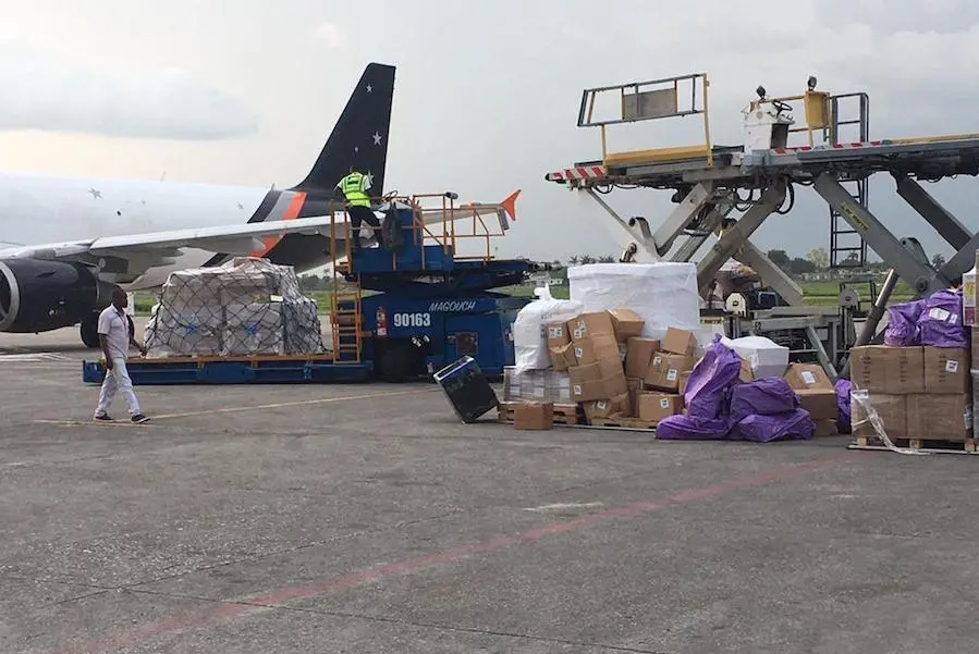 In response to the powerful earthquake that struck Haiti August 14, 2021, the first UNICEF shipment of 9.7 metric tons of medical and water and hygiene supplies arrived on August 20 in Port-au-Prince, the capital city. In response to the powerful earthquake that struck Haiti August 14, 2021, the first UNICEF shipment of 9.7 metric tons of medical and water and hygiene supplies arrived on August 20 in Port-au-Prince, the capital city.
