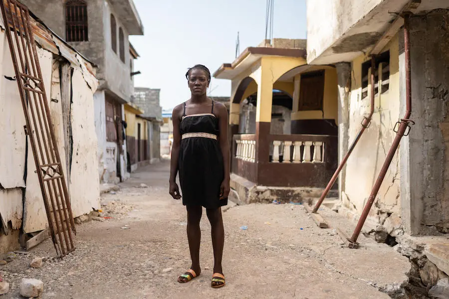 Woman Standing in the Street