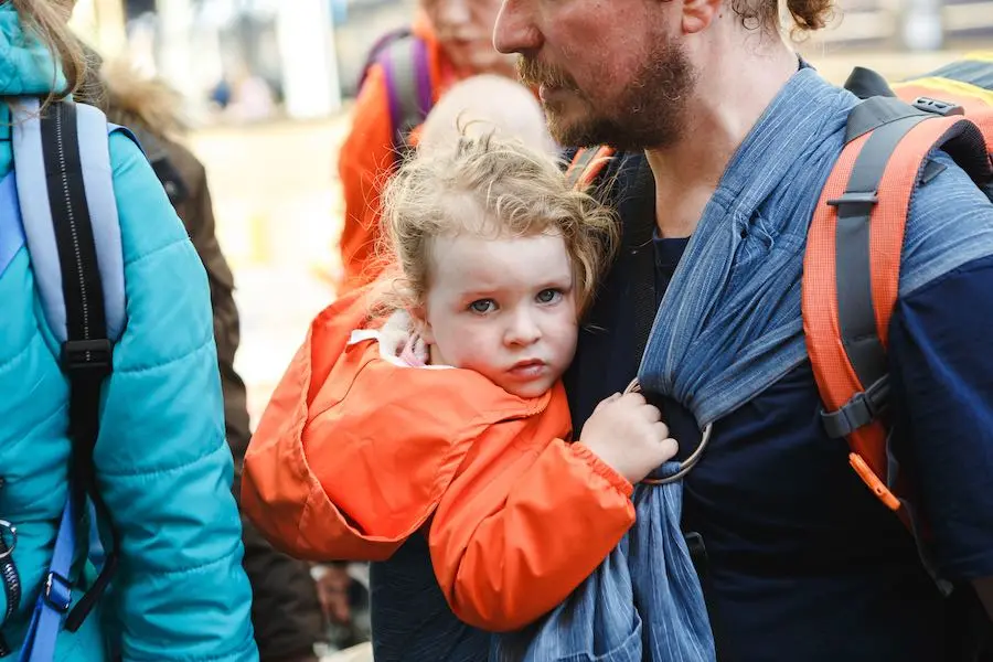 As hostilities continue in Ukraine, children and their families flee their homes to safer places in the country's western regions. As hostilities continue in Ukraine, children and their families flee their homes to safer places in the country's western regions.