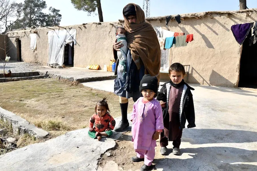 This father of four lost his leg in the war in Afghanistan. He is unemployed and struggles to feed his family. This father of four lost his leg in the war in Afghanistan. He is unemployed and struggles to feed his family.