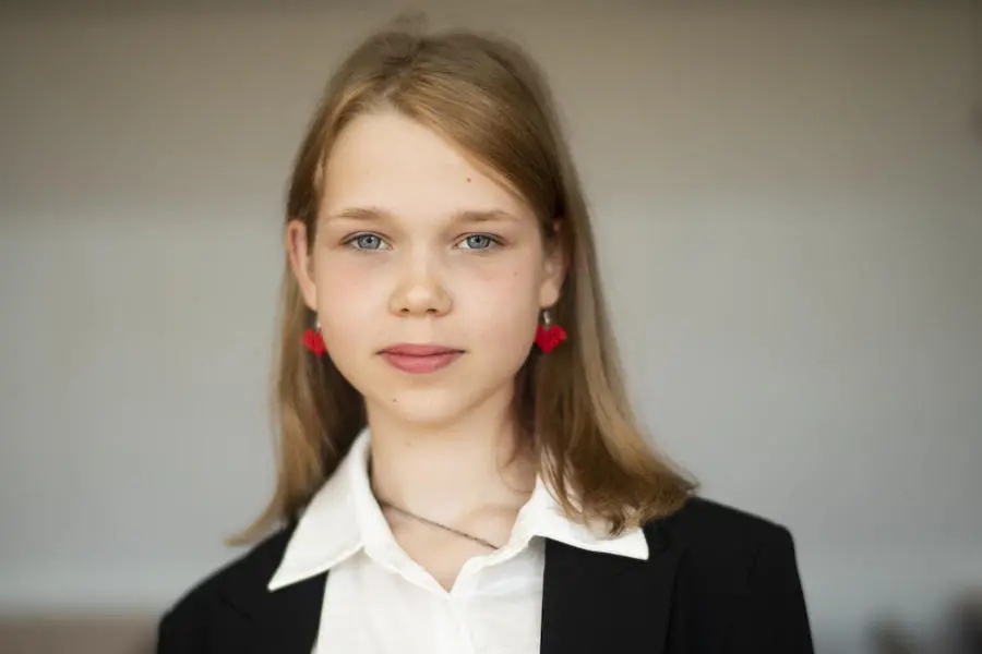Sofia, 12, fled Irpin, Ukraine, after the start of the war. In Sept. 2022, she started the new school year at UNICEF-supported Janusz Korczak School #12 in Krakow, Poland. Sofia, 12, fled Irpin, Ukraine, after the start of the war. In Sept. 2022, she started the new school year at UNICEF-supported Janusz Korczak School #12 in Krakow, Poland.