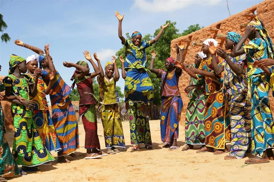 Girls play and sing in the Garin Badjini village in the Maradi region of Niger in 2010. Girls play and sing in the Garin Badjini village in the Maradi region of Niger in 2010.
