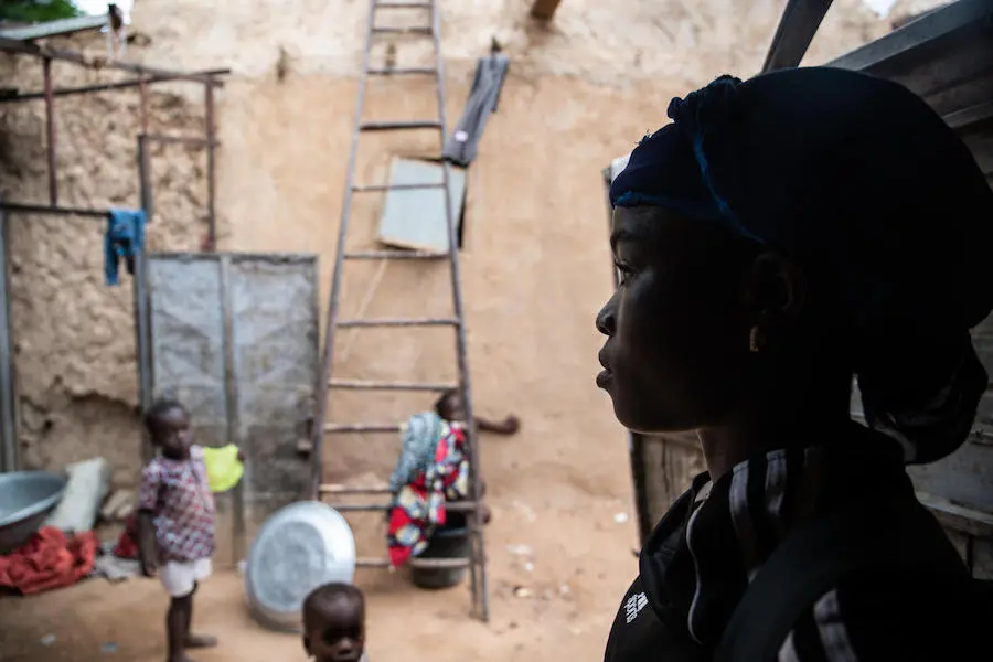 Pascaline lives in Lacouroussou, a poor neighborhood of Niamey, the capital of Niger. A UNICEF-supported soccer program has helped her stay in school. Pascaline lives in Lacouroussou, a poor neighborhood of Niamey, the capital of Niger. A UNICEF-supported soccer program has helped her stay in school.