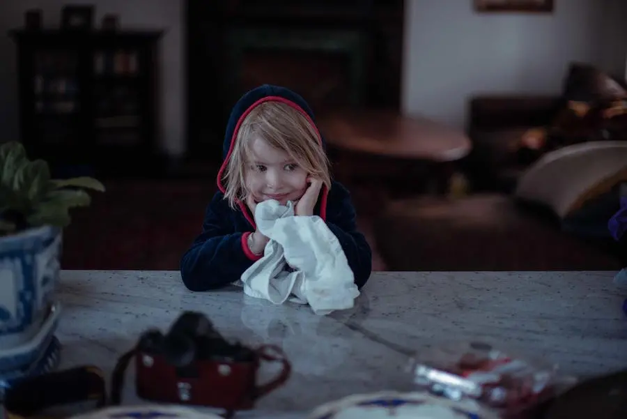 Child at Kitchen Counter