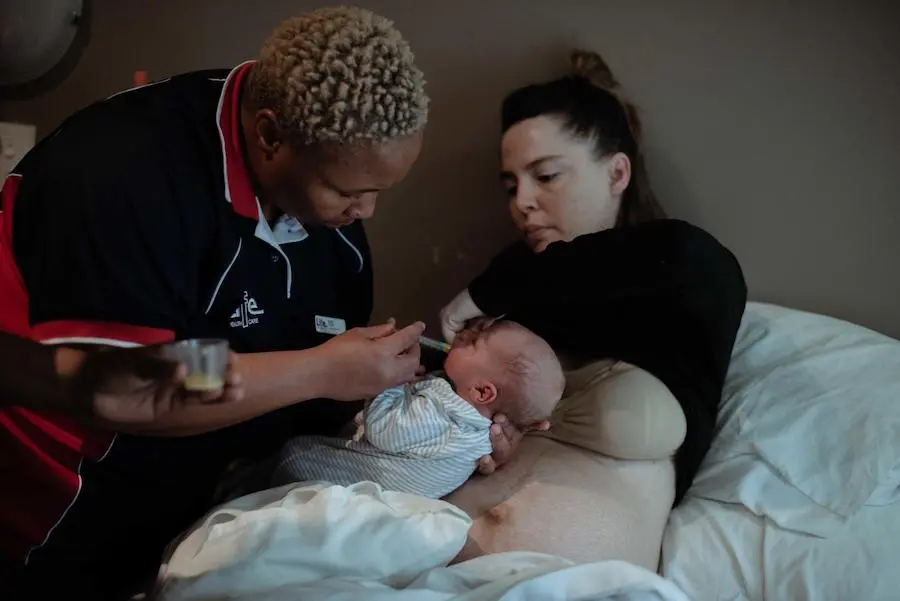 Baby Getting Medicine