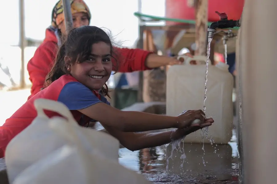 Girl Washing Hands