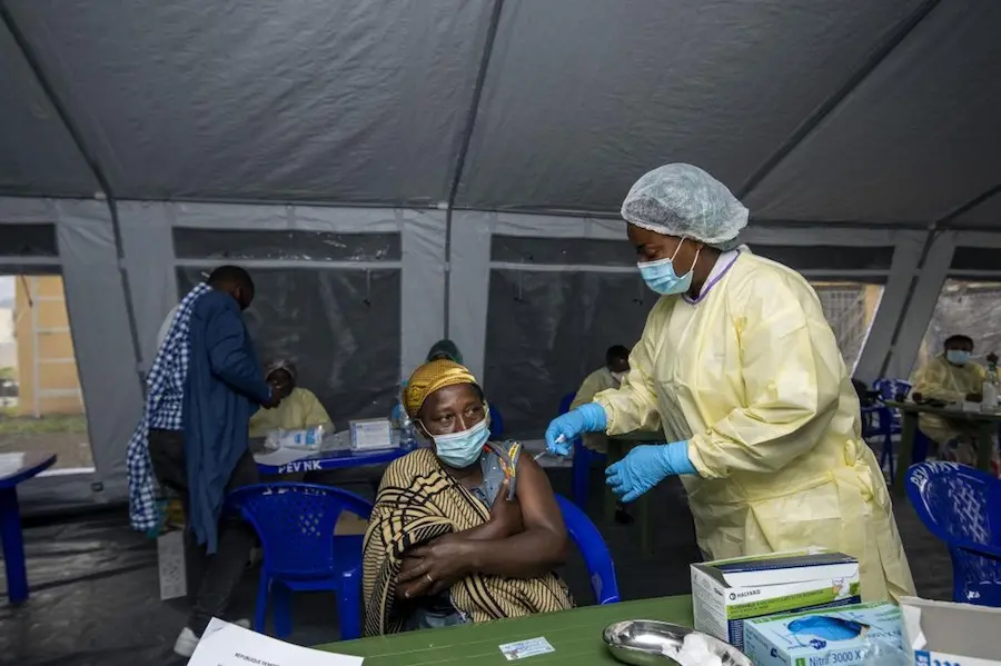 Woman Getting Vaccinated