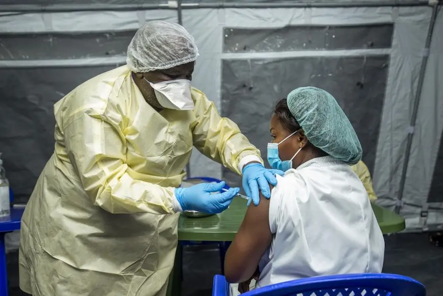 Woman Getting Vaccinated