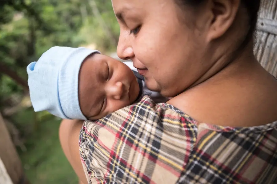Woman Holding Baby