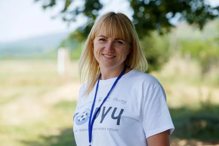 Psychologist Diana Sember, who works with children traumatized by the war in Ukraine as part of the UNICEF-supported PORUCH project. Psychologist Diana Sember, who works with children traumatized by the war in Ukraine as part of the UNICEF-supported PORUCH project.