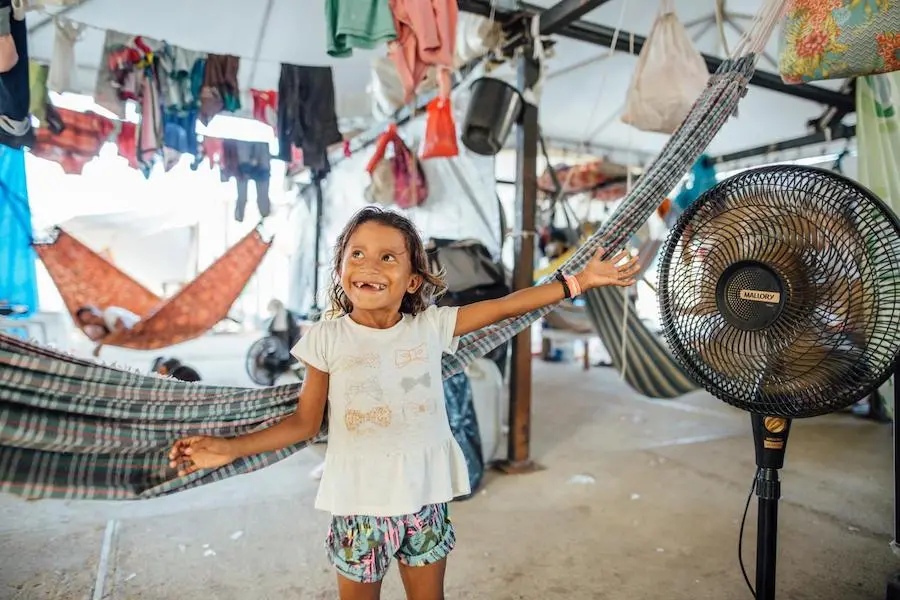 Dayse, a Venezuelan child migrant living in Brazil, has recovered from severe malnutrition with UNICEF support. Dayse, a Venezuelan child migrant living in Brazil, has recovered from severe malnutrition with UNICEF support.