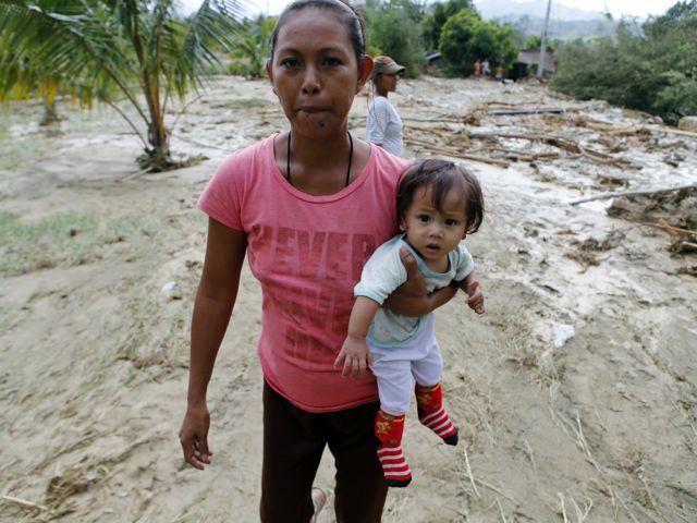 Some 100,000 Filipinos have been displaced by the tropical storm Koppu