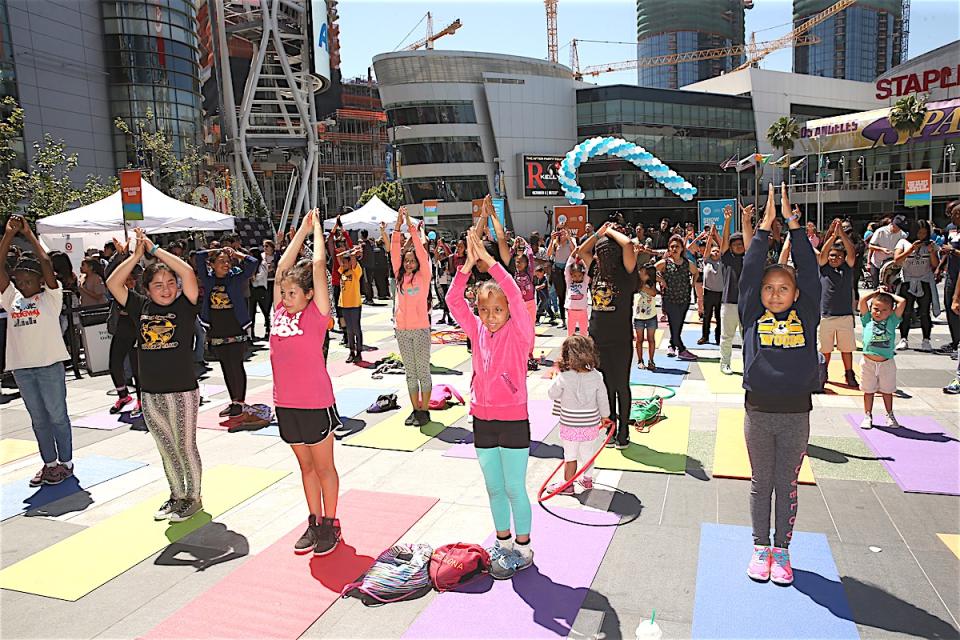 Kids get active and save lives at a UNICEF Kid Power Month 2017 event in Los Angeles, CA