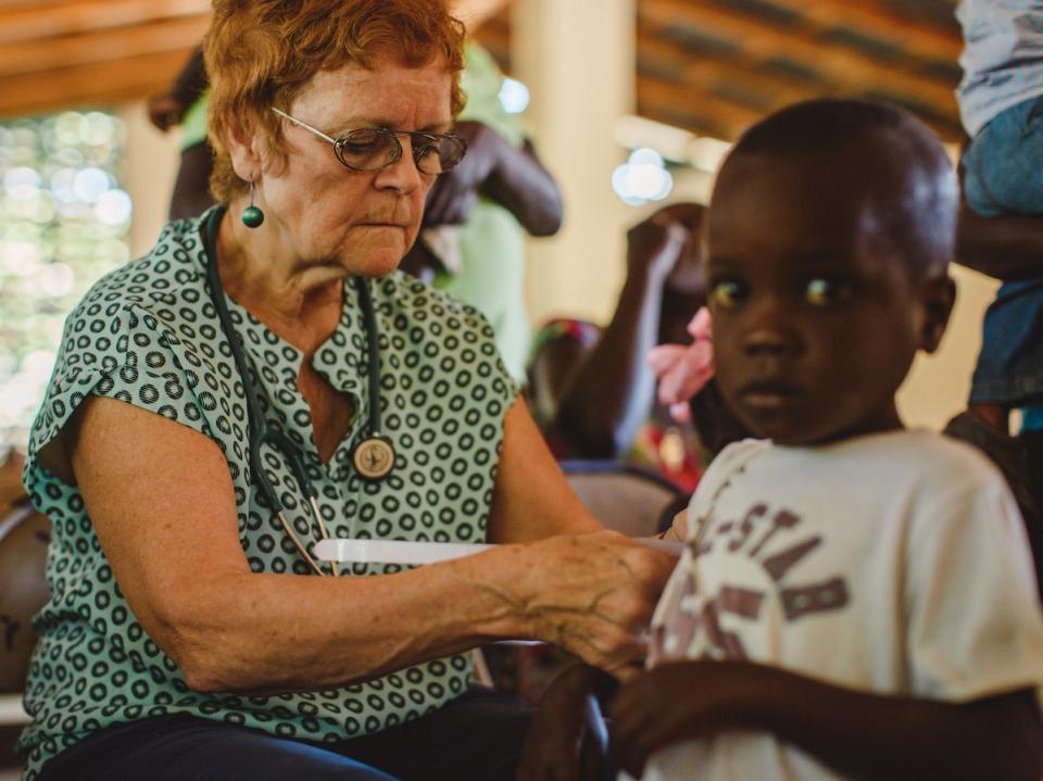 Meds & Food for Kids founder Dr. Patricia B. Wolff has been treating malnourished chilidren in Haiti since 1988. 